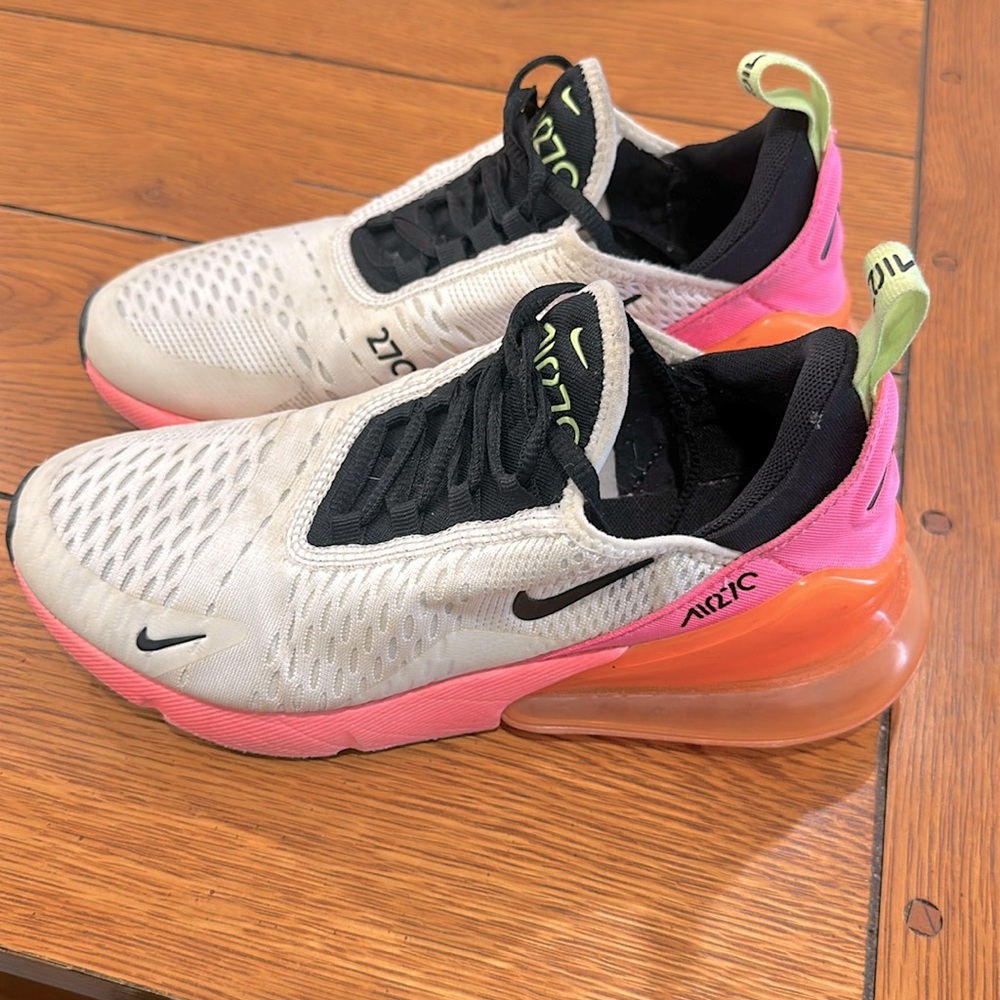 Nike Air Max 270 Summit Pink Orange‎ Sunset Women's Size 6.5 Shoes